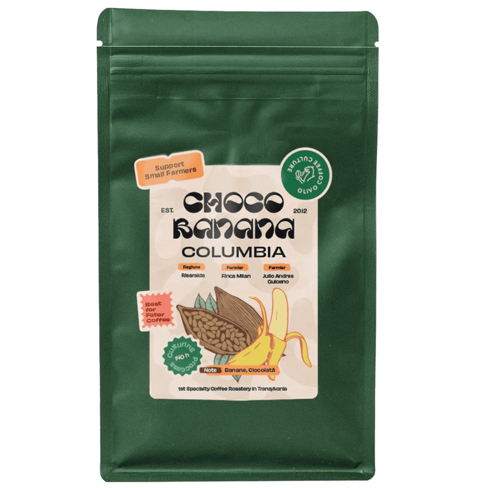 Olivo Coffee Culture Kolumbia choco banan cofermented
