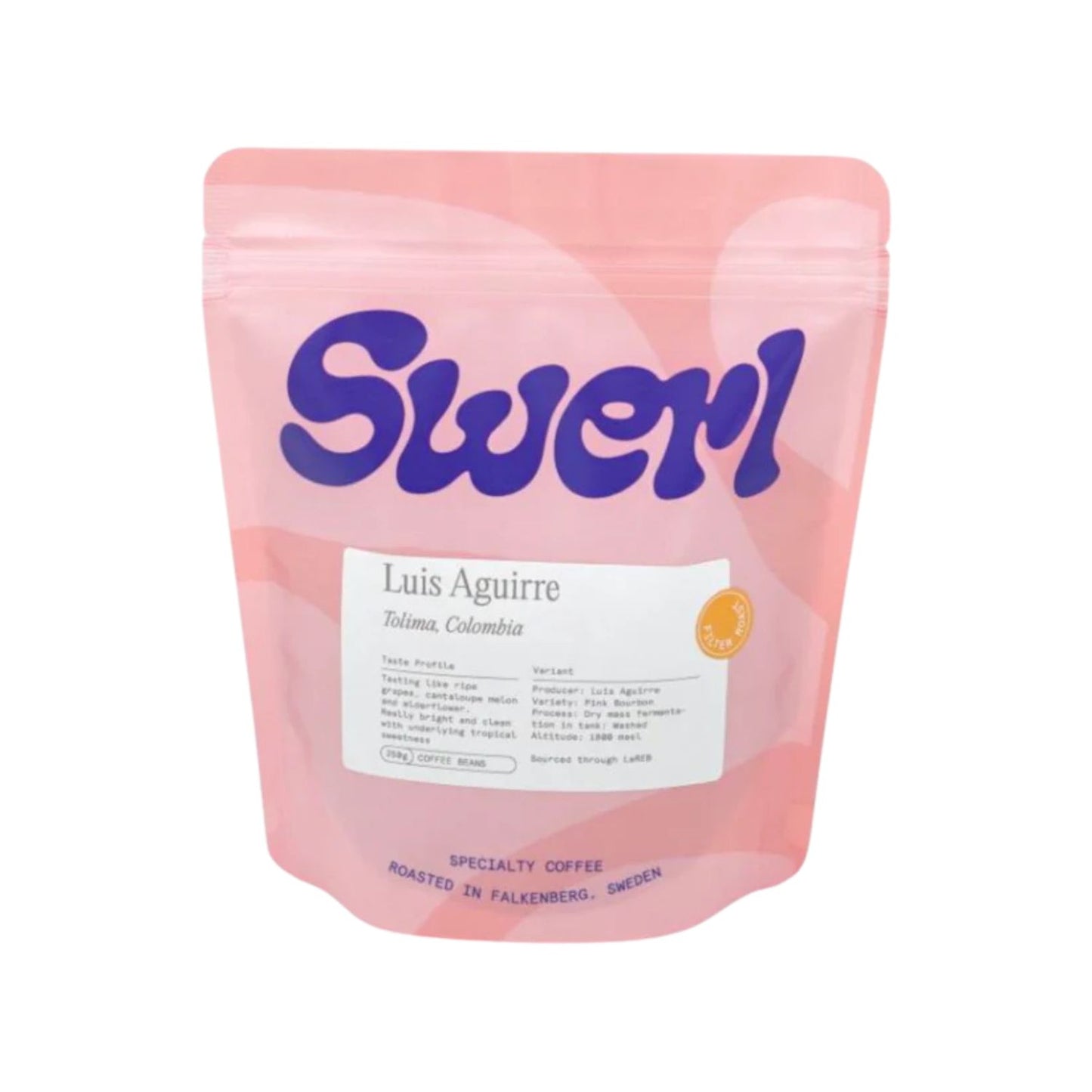 Swerl Kolumbia Tolima Luis Aguirre Pink Bourbon