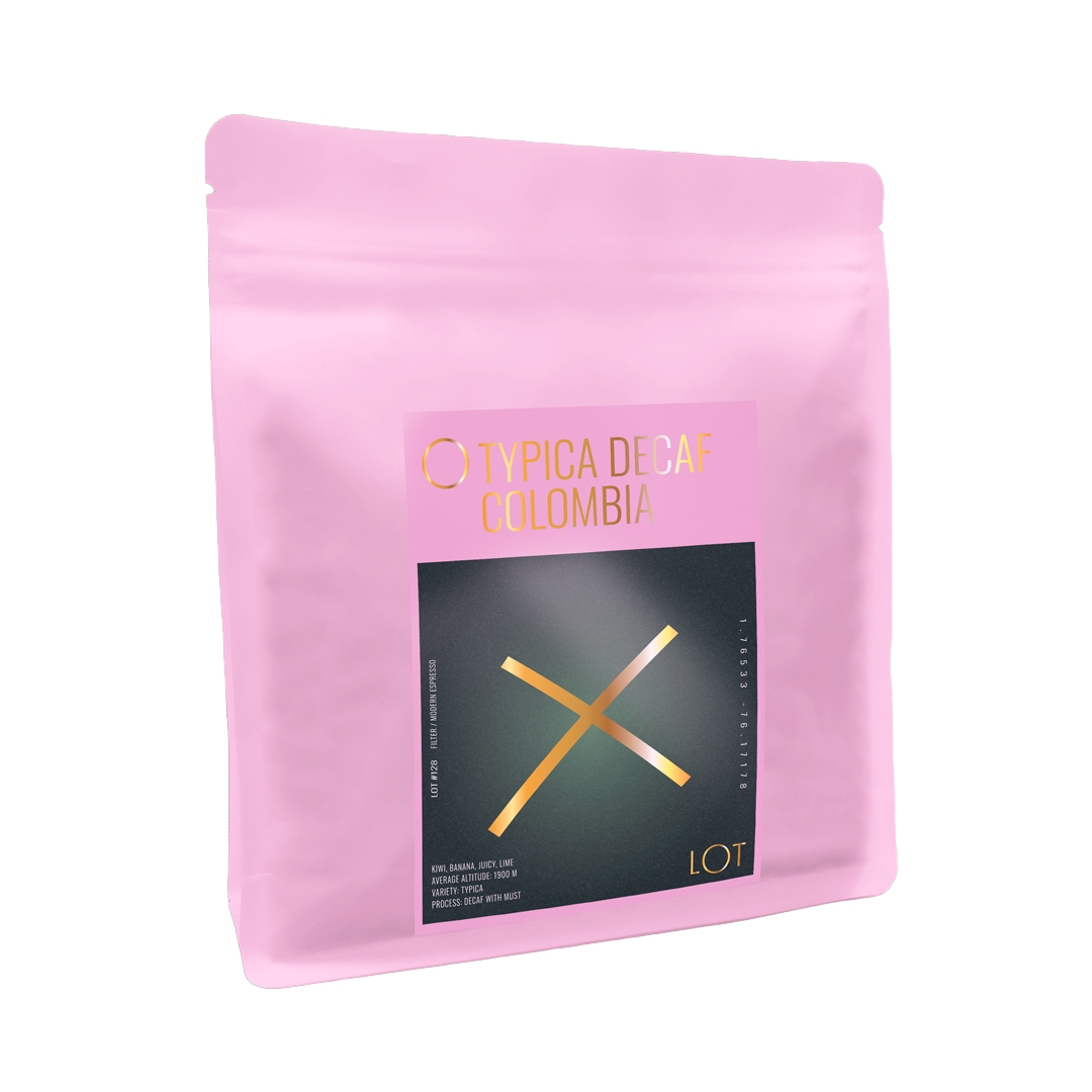 Kawa specialty Decaf Kolumbia Typica Mostto – LOT | kiwi, banan, limetka