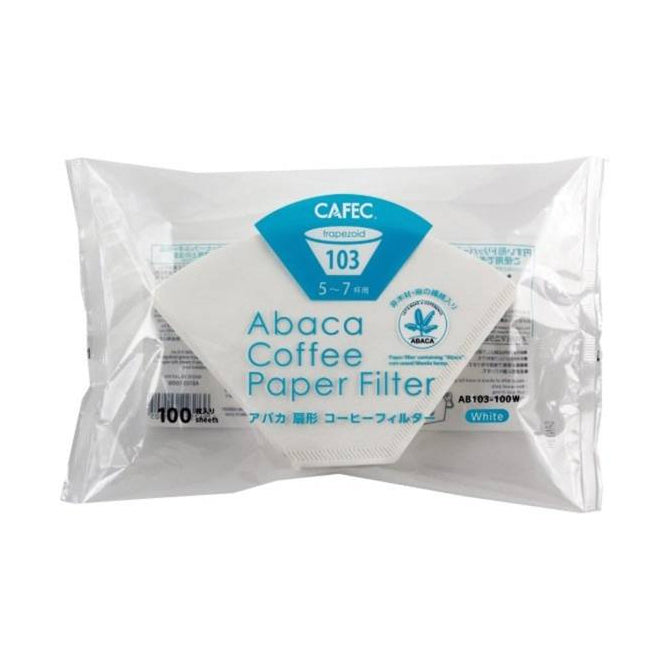 Cafec - filtry do Clevera białe ABACA 103 5-7 cups 100 sztuk