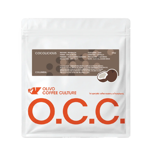 Kawa specialty Kolumbia Finca Milan KOKOS – Olivo Coffee Culture | kokos, brązowy cukier