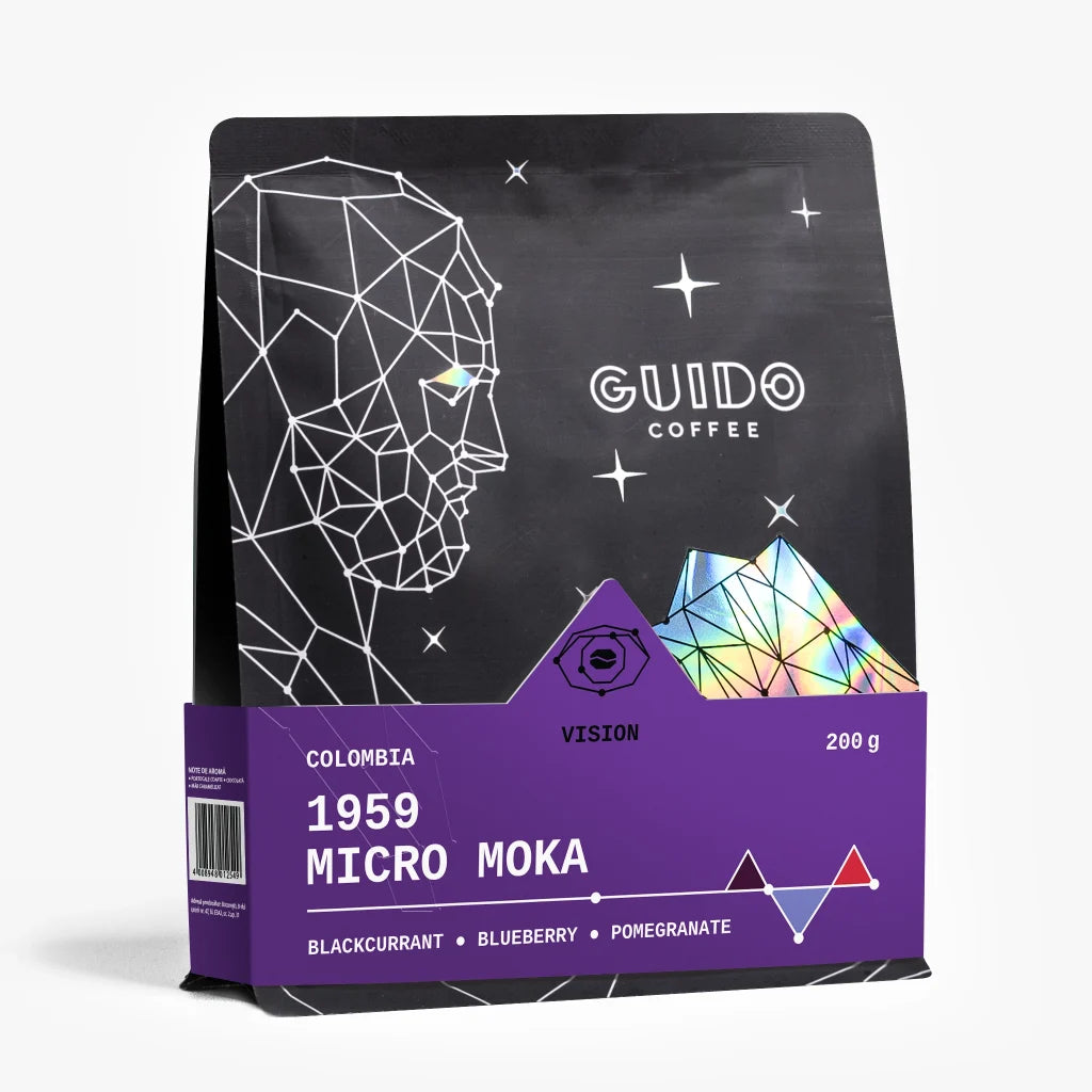 Kawa specialty Kolumbia 1959 Micro Moka – Guido | borówka, czarna porzeczka, granat