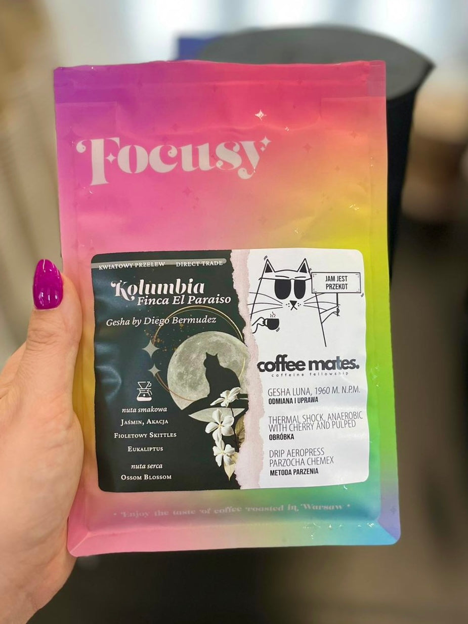 Gesha Luna Coffee Mates x Focusy – Kolumbia, Finca El Paraíso, Diego Bermúdez