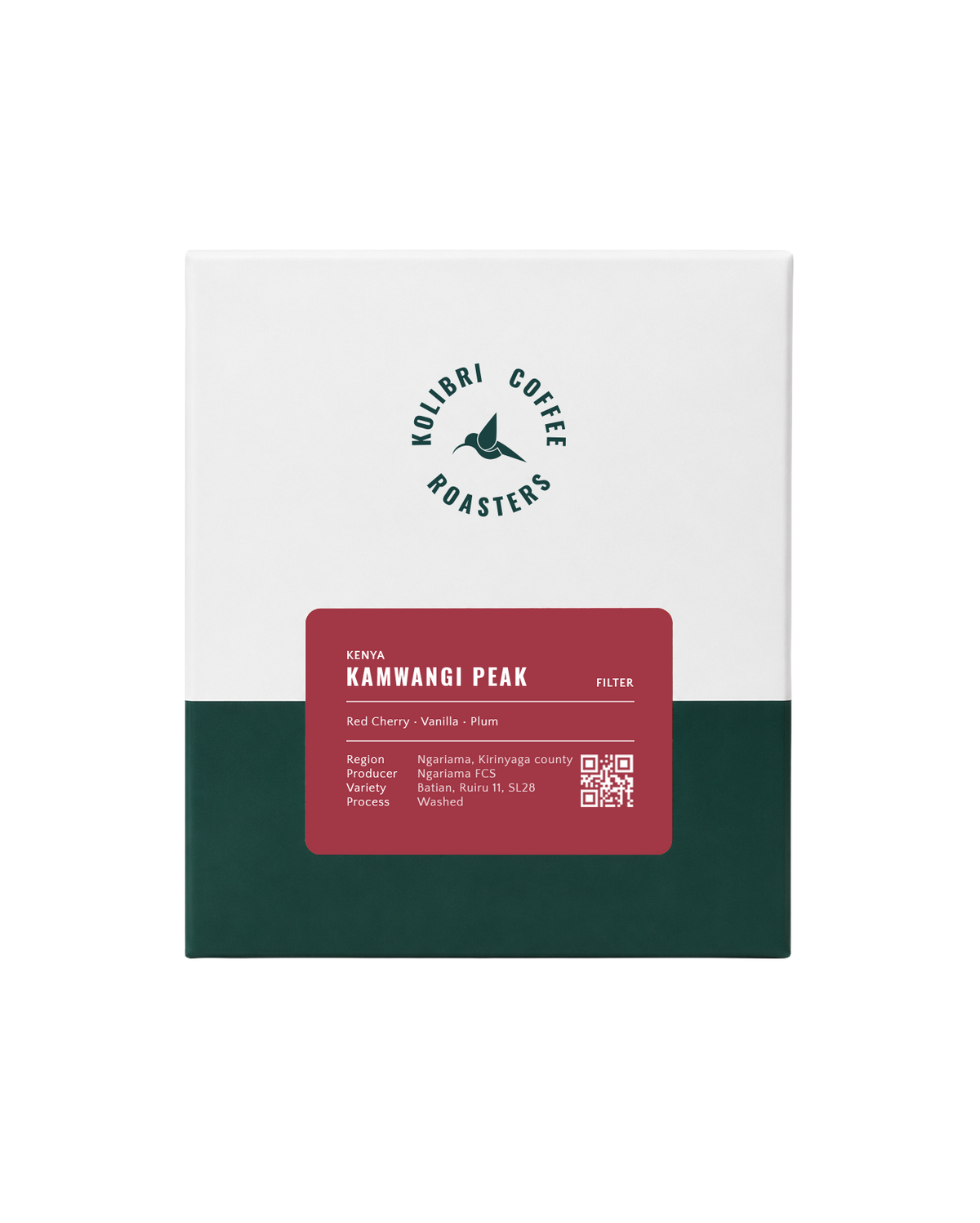 Kawa specialty Kenia Kamwangi Peak – Kolibri | czerwona wiśnia, wanilia, śliwka