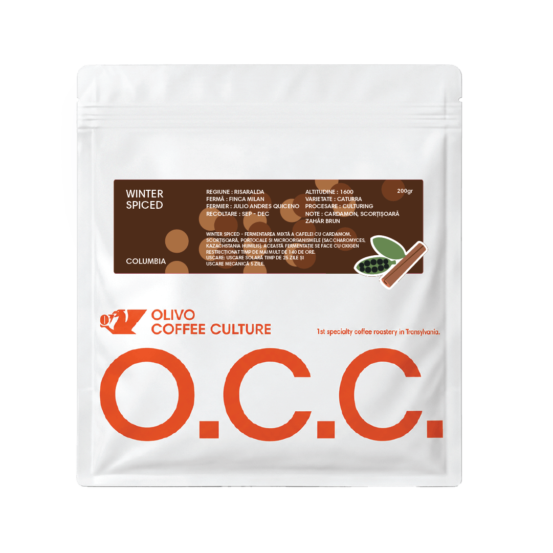 Kawa specialty Kolumbia Winter Spiced – Olivo Coffee Culture | kardamon, cynamon, brązowy cukier