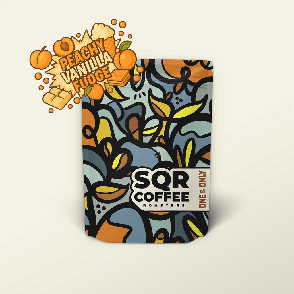 Kawa specialty Kolumbia Peachy Vanilla Fudge – SQR | brzoskwinia, morela, biała czekolada, lody waniliowe