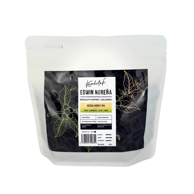 Kavoholik Kolumbia Norena Gesha Honey IPA cofermented