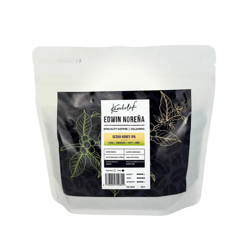 Kawa specialty Kolumbia Gesha Honey IPA Cofermented – Kavoholik | chmiel, miód, fermentacja