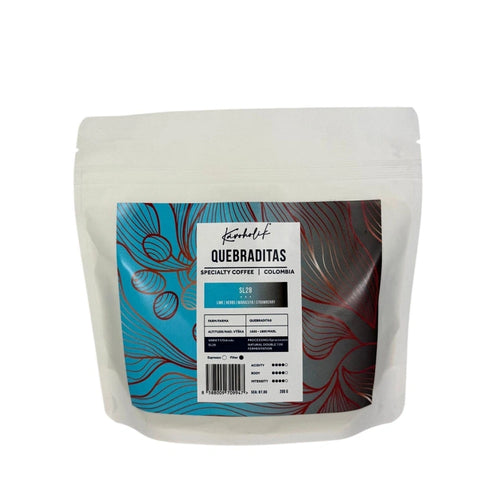 Kawa specialty Kolumbia Quebraditas SL28 Natural Double Fermentation 87 SCA – Kavoholik