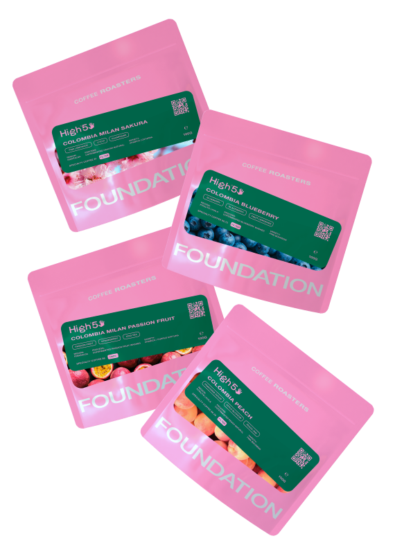 Set owocowy 4x 100g Kolumbia cofermented