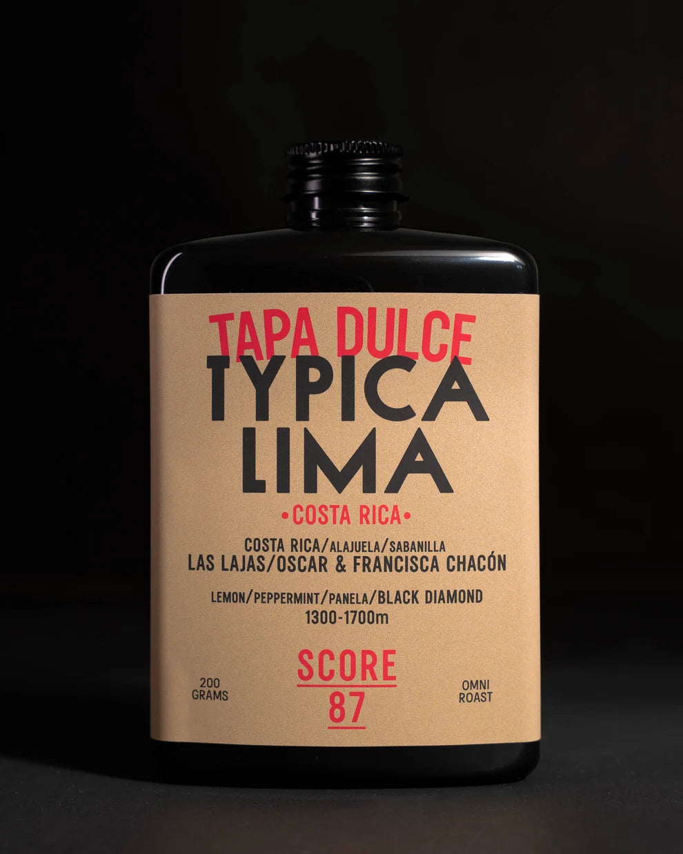 Kostaryka Tapa Dulce Typica Lima Black Diamond